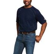 Ariat FR Work Crew Tee Shirt in Navy